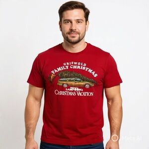 National Lampoon’s Christmas Vacation Station Wagon Tee Red Sz M